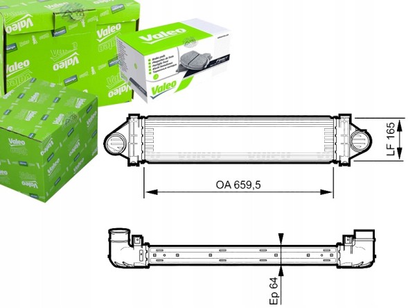 Valeo 818245 Valeo 818245 перезарядний охолоджувач повітря 818245