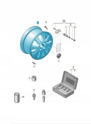 Volkswagen OE 5TA601025FFZZ Алюмінієвий диск Алюмінієвий блискучий/ч ASO VW