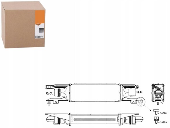 NRF NRF30779(iMOTO) Інтеркулер opel corsa d 1,3cd nrf + набір водія #37
