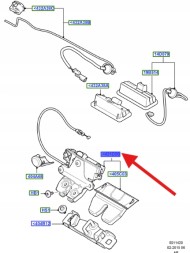 Ford OE 6W83-442A66-AF FORD S-MAX GALAXY ЗАМОК ЗАСЛІНКИ ТИЛЬ ОРГ