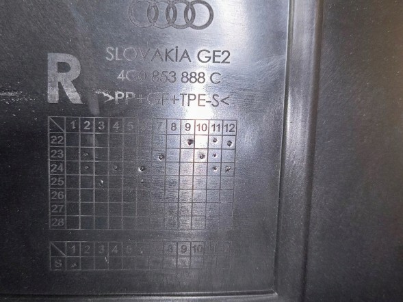Audi OE 16570999053 КОЛІСНА АРКА ПЕРЕДНЯ ПРАВА S-LINE AUDI A6 C7 4G0853888C