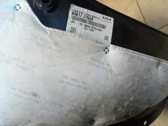 Kia OE НАДКОЛЕСО KIA CEED GT LINE '21-> 86811-J7NA0 ПЕРЕДНЄ ЛІВЕ ОРИГ.*