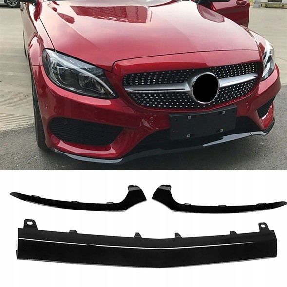 PELOPTICAR A2058852700,A2058852600,A2058852500 ПЛАНКИ БАМПЕРА MERCEDES W205 S205 AMG LINE 2014 - 2018 КОМПЛЕКТ