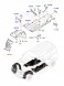 Land Rover OE Накладка на колісні арки передня ліва Land Rover Defender L663 LR129843