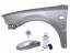 Китай EK0303 Бризковик VW Passat B5 FL лівий з отвором для поворотника кольору LD7W
