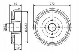 Bosch 0 986 477 287 Bosch 0 986 477 287 гальмівний барабан
