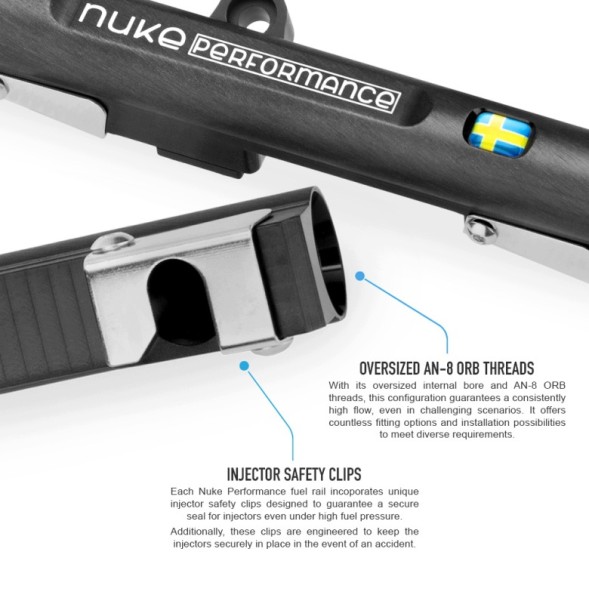 Nuke Performance NP-120-10-101 Паливна рейка Nuke Performance GM 8 циліндрів LS1 LS2 LS3 LS6 L76 L99
