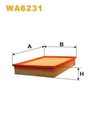 WA6231 WIX FILTERS Фільтр повітряний