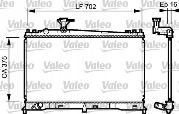 Valeo 735053 Охолоджувач води 735053 valeo mazda 6 і