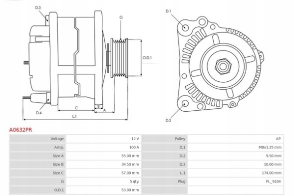 AS-PL ASPA0632PR#ECS-PCP+K Opel astra f 1.8 та astra g 1.4 astra g 1.6 vauxhall a #petrolhead pro+ kit4