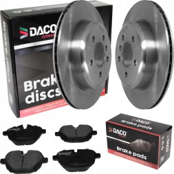 DACO 600352 2× DACO ГАЛЬМУВАЛЬНИЙ ДИСК BMW 5 F10 10 - ЗАД + DACO Набір гальмівних колодок ЗАД