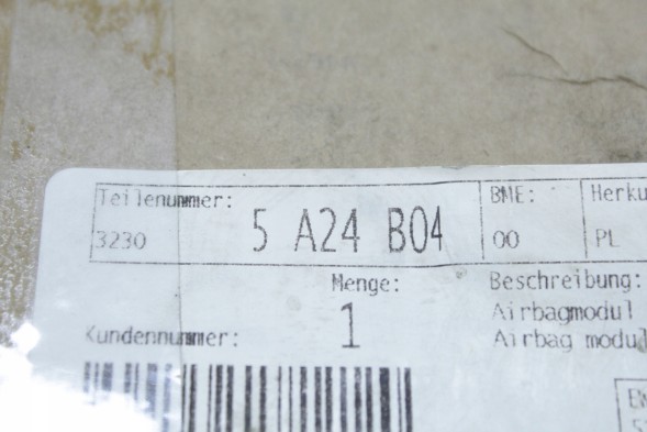 BMW OE 5A24B04 32305A24B04 9461913 32309461913 НОВА ОРИГІНАЛЬНА AIRBAG ПОДУШКА BMW F40 F44 ЄВРОПА