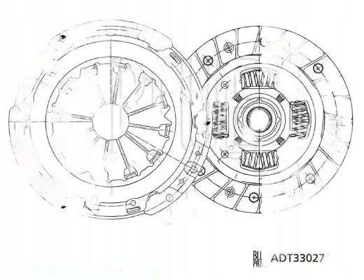 Blue Print ADT330270 Комплект зчеплення adt330270 blue print subaru toyota