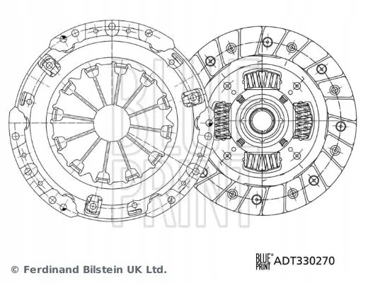 Blue Print ADT330270 Комплект зчеплення adt330270 blue print subaru toyota