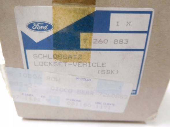 Ford OE Комплект замків FORD Escort/Orion 1990-1995 (EA) OE 7260883
