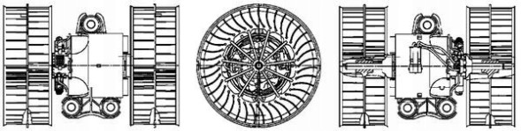 Mahle AB 40 000P Внутрішній вентилятор mahle ab 40 000p