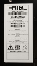 OEM SCOPEMA CBT024D3 Поворотний механізм сидіння пасажира, правий, Ford Tourneo Custom V710, VW Transporter T7