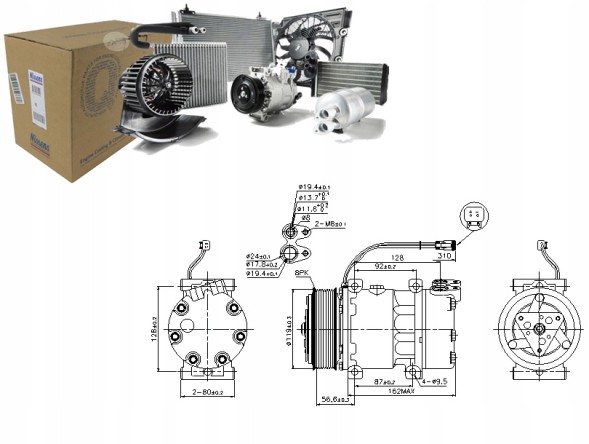Nissens 89476 Компресор кондиціонера nissens