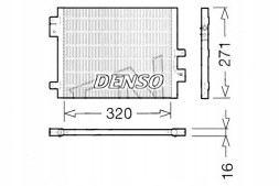 Denso DCN28002 Denso охолоджувач кондиціонера porsche dcn28002