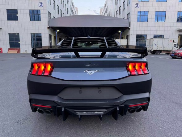 Китай 000-MU24-RSDHMB Спойлер Lotka DARKHORSE + Gurney Flap - Чорний Матовий FORD MUSTANG 2024-2025