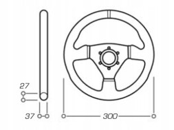 OD/1989/NN OMP TRECENTO F1 РУЛЬ ОРИГІНАЛЬНИЙ ТЮНІНГ ІТАЛІЯ