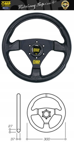 OD/1989/NN OMP TRECENTO F1 РУЛЬ ОРИГІНАЛЬНИЙ ТЮНІНГ ІТАЛІЯ