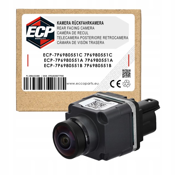 ECP MOBILITY 7P6 980 551 C | 7P6 980 551 A | 7P6 980 551 B Паркувальна камера ECP MOBILITY для Audi A6/VW Touareg 12V 7P6980551C