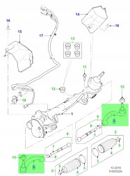 Jaguar OE T2H21416 GX633289AA, GX63-3289-AA GX633289A, GX63-3289-A ОРИГІНАЛЬНА права рульова тяга JAGUAR XE XF -2024 T2H21416