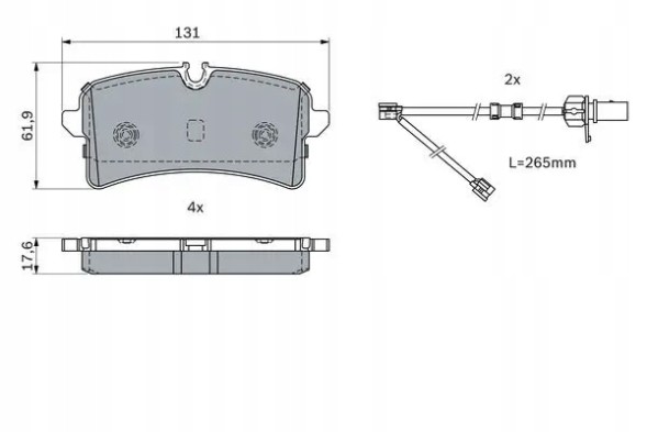 Bosch 0 986 424 404 Гальмівні колодки 0 986 424 404 bosch bentley