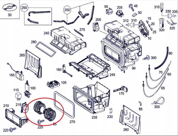 Optima MER-SIL-DM-1 Двигун вентилятора обігрівача Mercedes Actros MP2 MP3