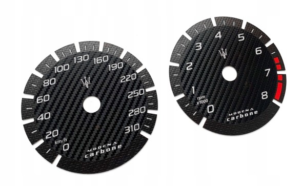 Moman 0089688080986 Maserati Ghibli набирає годинники км/год CARBONE