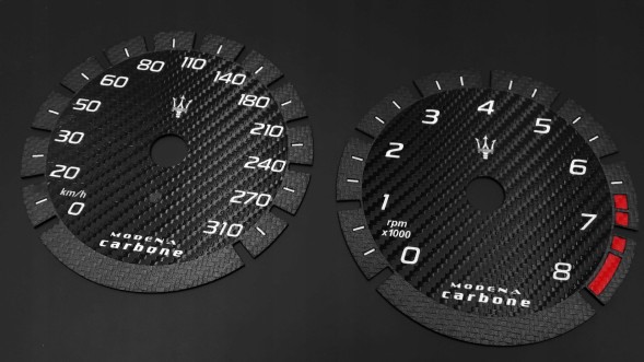 Moman 0089688080986 Maserati Ghibli набирає годинники км/год CARBONE