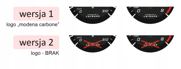Moman 0089688080986 Maserati Ghibli набирає годинники км/год CARBONE
