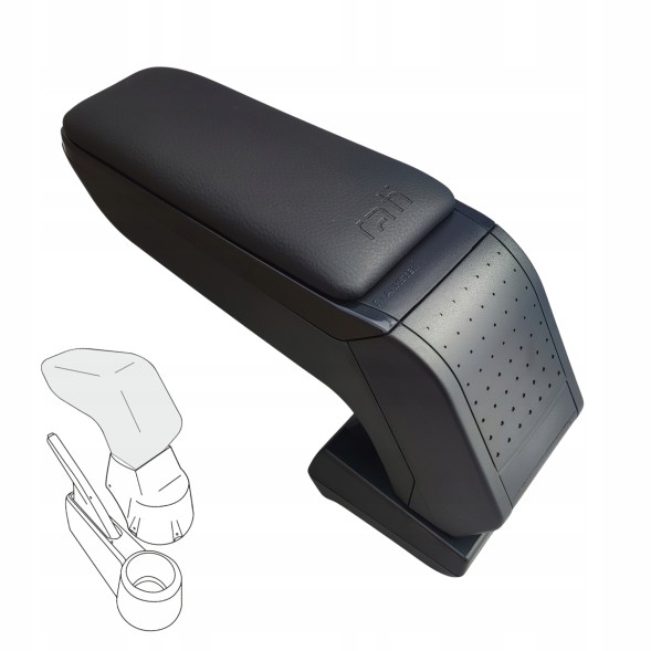 Rati C05609C Стандартний підлокітник Seat Mii Eletric, Škoda Citigo-e iV, VW e-UP, 2013- ,