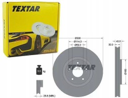 Textar 92169903 92169903 Textar циферблат хам. Mitsubishi р. Lancer vi 2.0 08.96-08.03