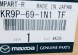 Mazda OE KR9P-69-1N1-TF Права накладка дзеркала, корпус Artisan red MAZDA CX-90 НОВА ОЕ