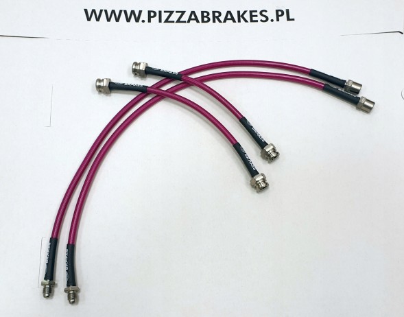 Pizza Brakes Przewody w stalowym oplocie PEUGEOT 306 Gti-6 /S16 Провід у сталевому обплетенні PEUGEOT 306 Gti-6 /S16