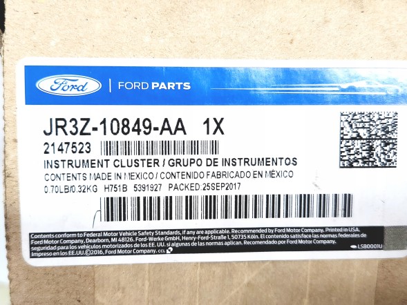 Ford OE JR3Z10849AA ГОДИННИКИ ТИСКУ МАСЛА І ВАКУУМУ FORD MUSTANG 2018+ OE