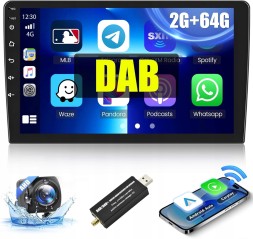 1A First Automotive Victool1616210340411 [2G + 64G] Hikity DAB+ автомобільне радіо з екраном 10,1 дюйма R1606