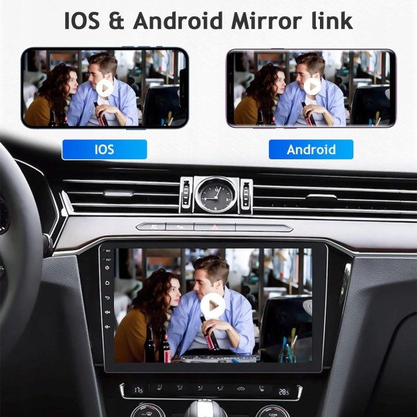 1A First Automotive Victool1616210340411 [2G + 64G] Hikity DAB+ автомобільне радіо з екраном 10,1 дюйма R1606