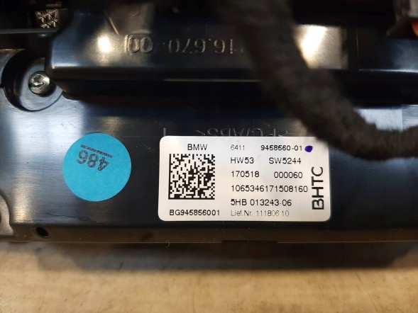 BMW OE 4A176B0 5A1D430 STAJNIA 10699 BMW G14 G15 G16 М8 ПРИПЛИВНА ПАНЕЛЬ КОНДИЦІОНУВАННЯ ПОВІТРЯ НАГРІВАННЯ ВЕНТИЛЯЦІЯ 4A176B0