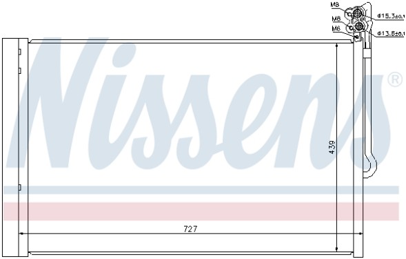 940157 NISSENS Радіатор кондиціонера First Fit
