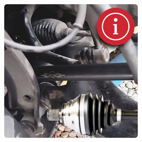 BRV  Піввісь ліва audi a3 (8p 8v) 1.8 2.0 tfsi 2.0 tdi q2 (gab) q3 (8ub) 2.0 tdi