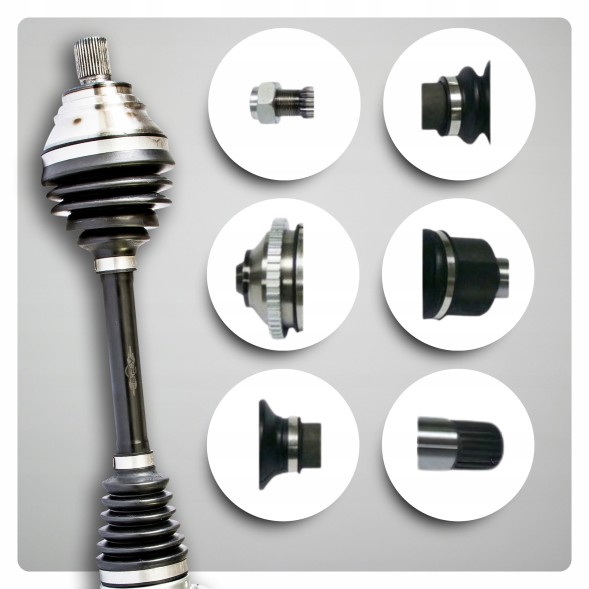 BRV  Піввісь ліва audi a3 (8p 8v) 1.8 2.0 tfsi 2.0 tdi q2 (gab) q3 (8ub) 2.0 tdi