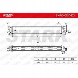 Stark SKRD-0120671 Радіатор, система охолодження двигуна