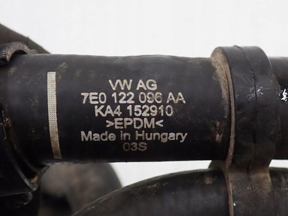 Volkswagen OE 7E0122096AA 7E0122096aa org vag провід радіатора vw транспортер 20-