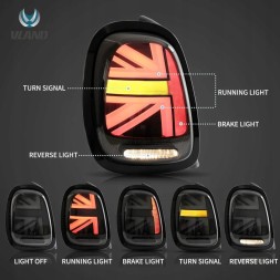 VLAND 51B1917E mhm Задні ліхтарі Vland Full Led Neon Tuning Mini Cooper f55 f56 f57 2014-17