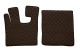 AD BRAKE VIC-128523 Килимки підлоги ЕКО-шкіра стьобані (3 шт.) Коричневі на всю підлогу до