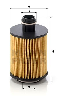 HU 712 11X MANN FILTER Фільтр мастил