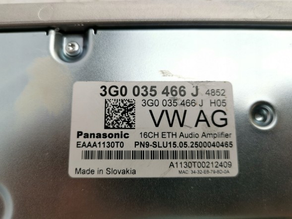 Volkswagen OE 3G0035466J, DWP454275OE Підсилювач VW Tayron 3G0035466J